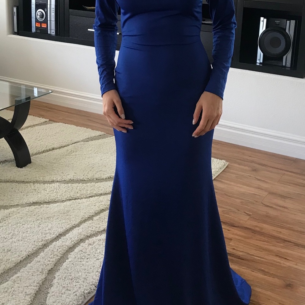 Custom blue gown